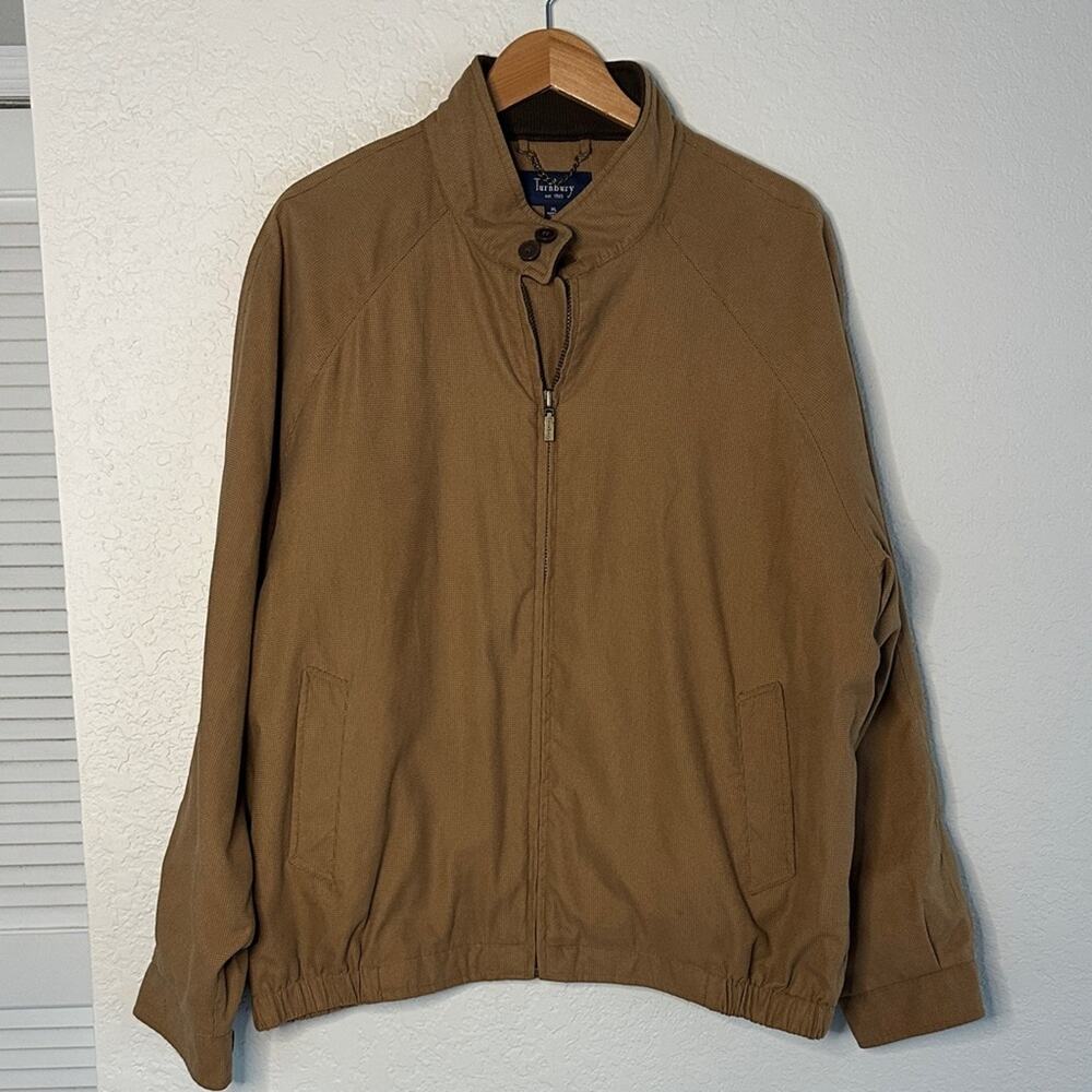 Vintage Turnbury Brown Camel Jacket Microsuede Old Money British Fall Full Zip